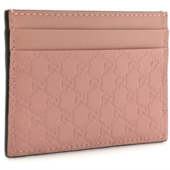 Gucci Microguccissima Cardholder Blush Pink - Picture 1 of 5
